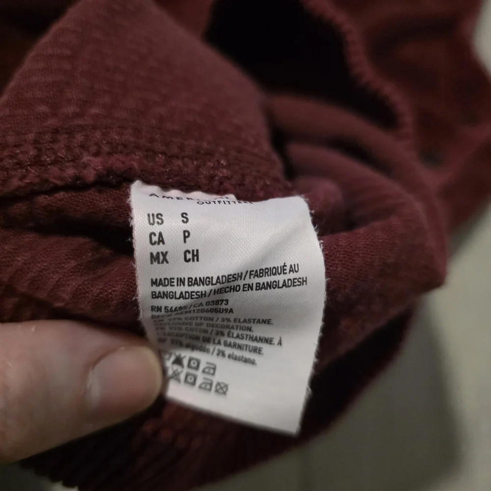 American Eagle Dark Red Corduroy Dress - Picture 7 of 7